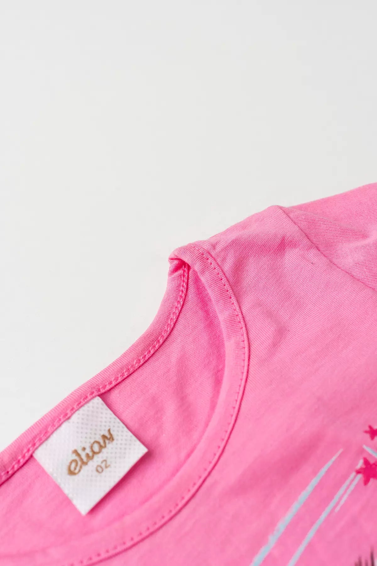 Conjunto de Verão para Menina Gatinha Charmosa Rosa