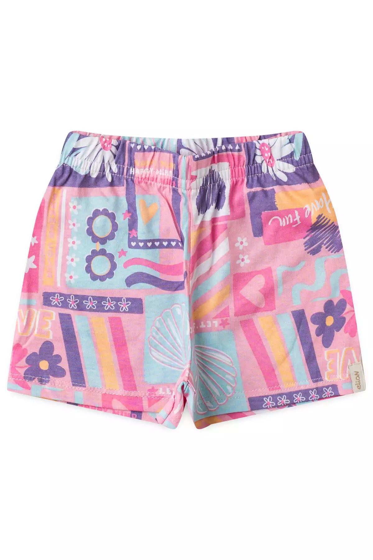 Conjunto de Verão para Menina Gatinha Charmosa Rosa