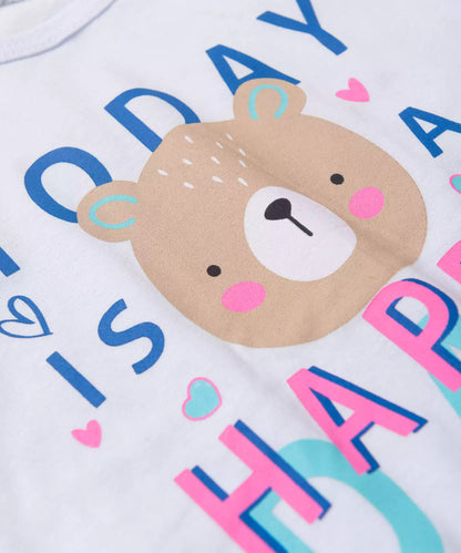Conjunto de Verão para Menina Happy Day Branco