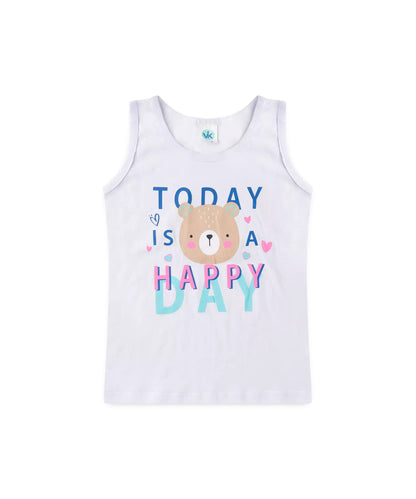 Conjunto de Verão para Menina Happy Day Branco
