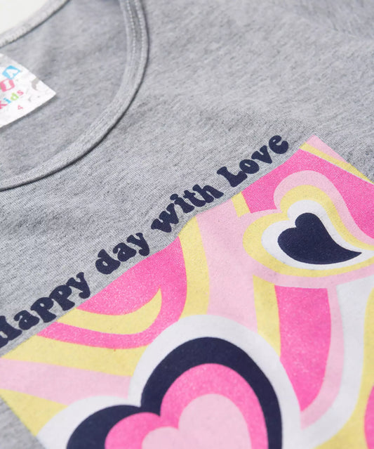 Conjunto de Verão para Menina Happy Day Mescla