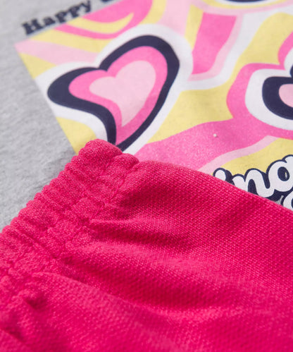 Conjunto de Verão para Menina Happy Day Mescla