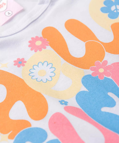 Conjunto de Verão para Menina Hello Summer Branco