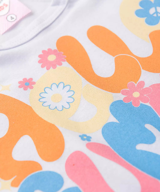 Conjunto de Verão para Menina Hello Summer Branco