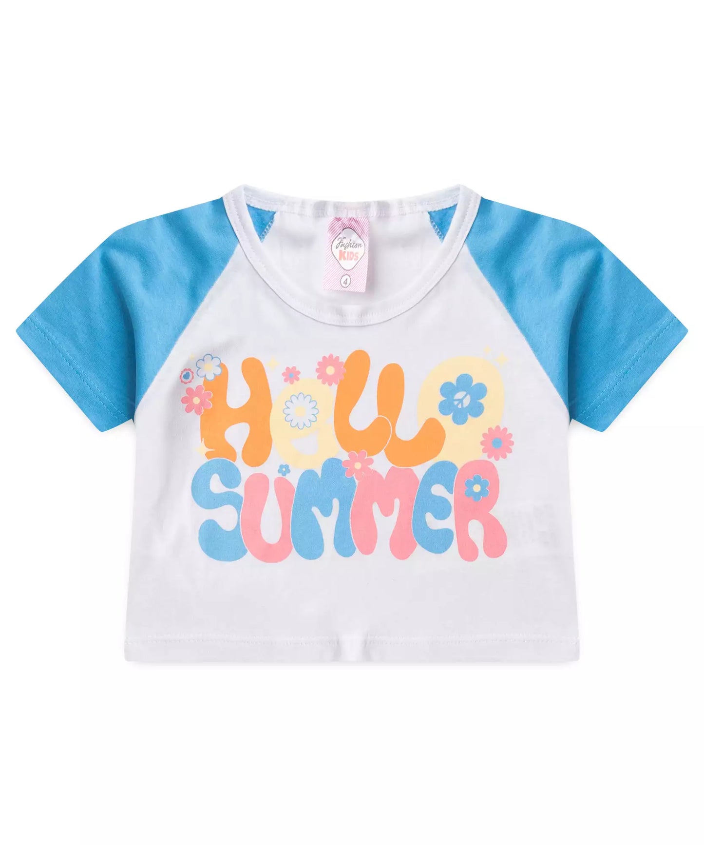 Conjunto de Verão para Menina Hello Summer Branco