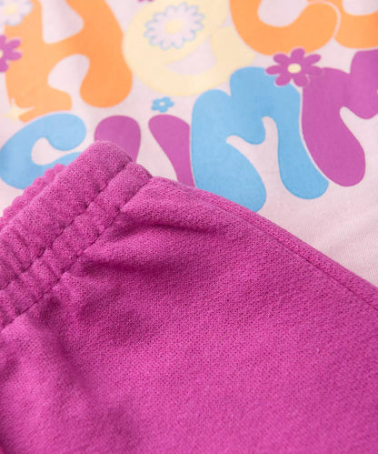 Conjunto de Verão para Menina Hello Summer Rosa