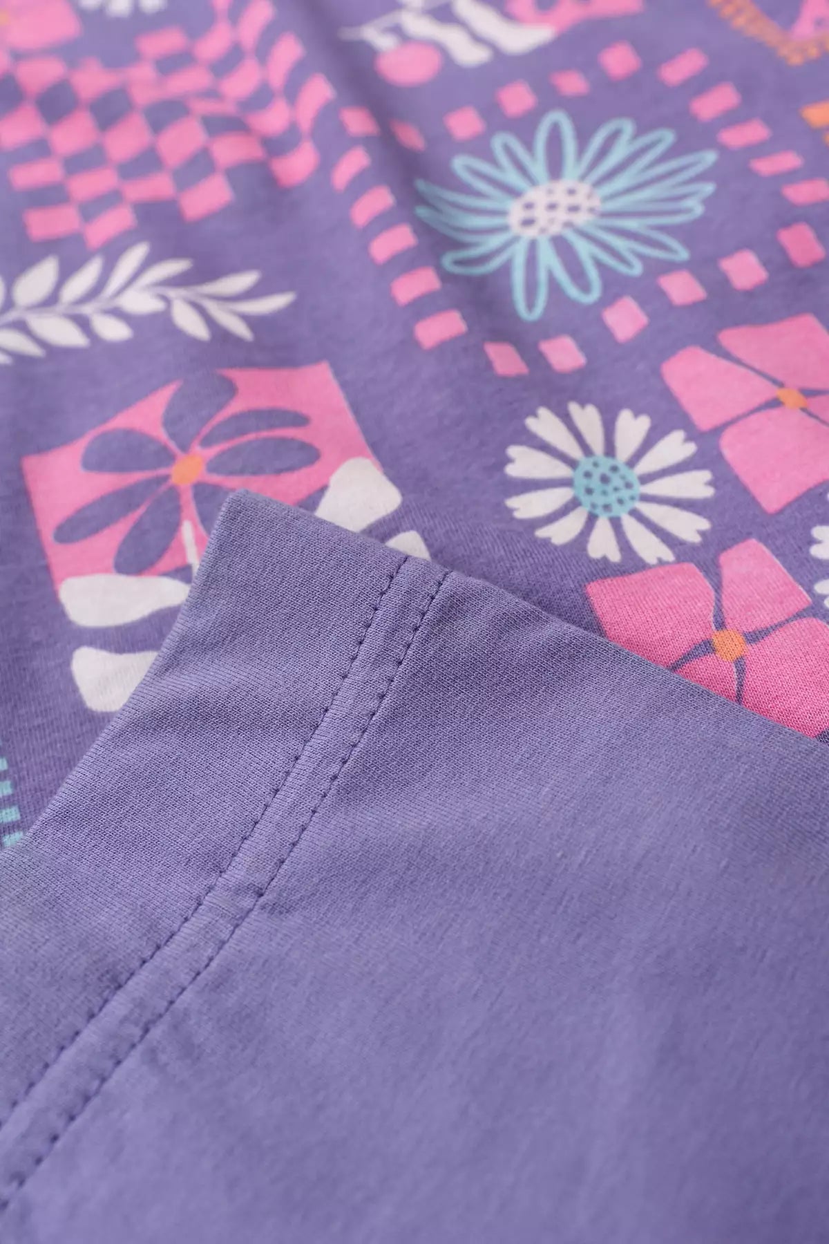 Conjunto de Verão para Menina Jardim Mágico Lilás