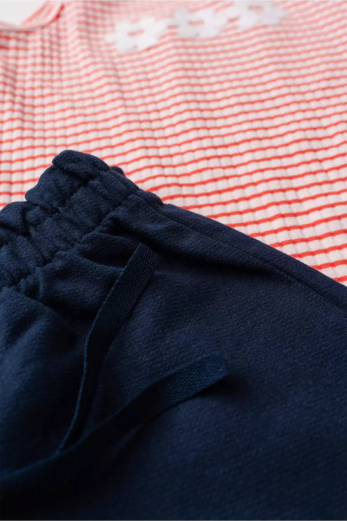 Conjunto de Verão para Menina Listras de Encanto Laranja