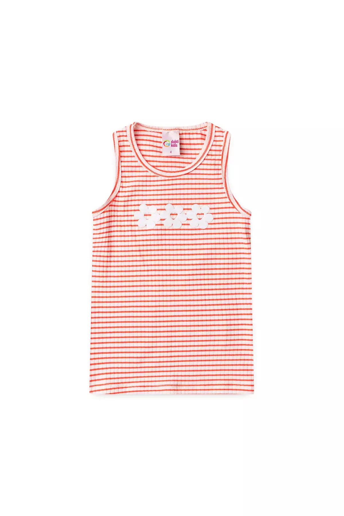 Conjunto de Verão para Menina Listras de Encanto Laranja