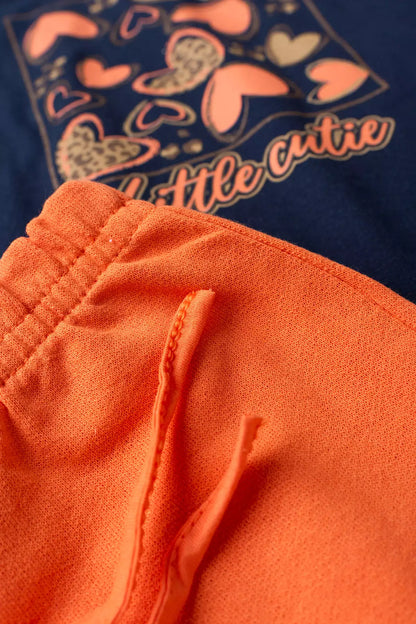 Conjunto de Verão para Menina Little Cutie Marinho