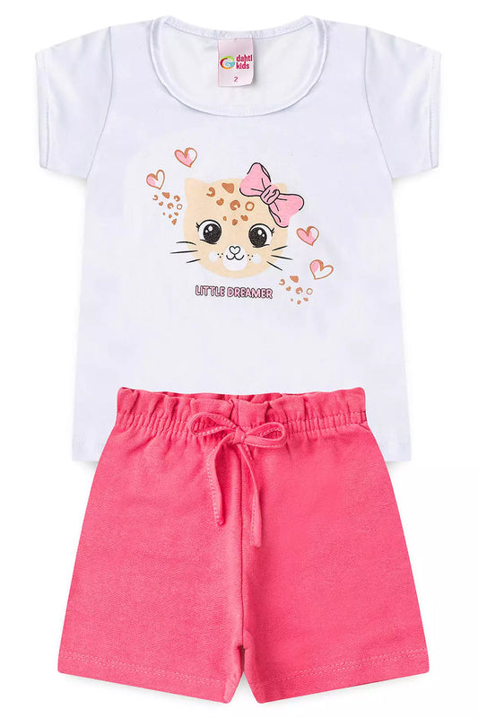 Conjunto de Verão para Menina Little Dreamer Branco