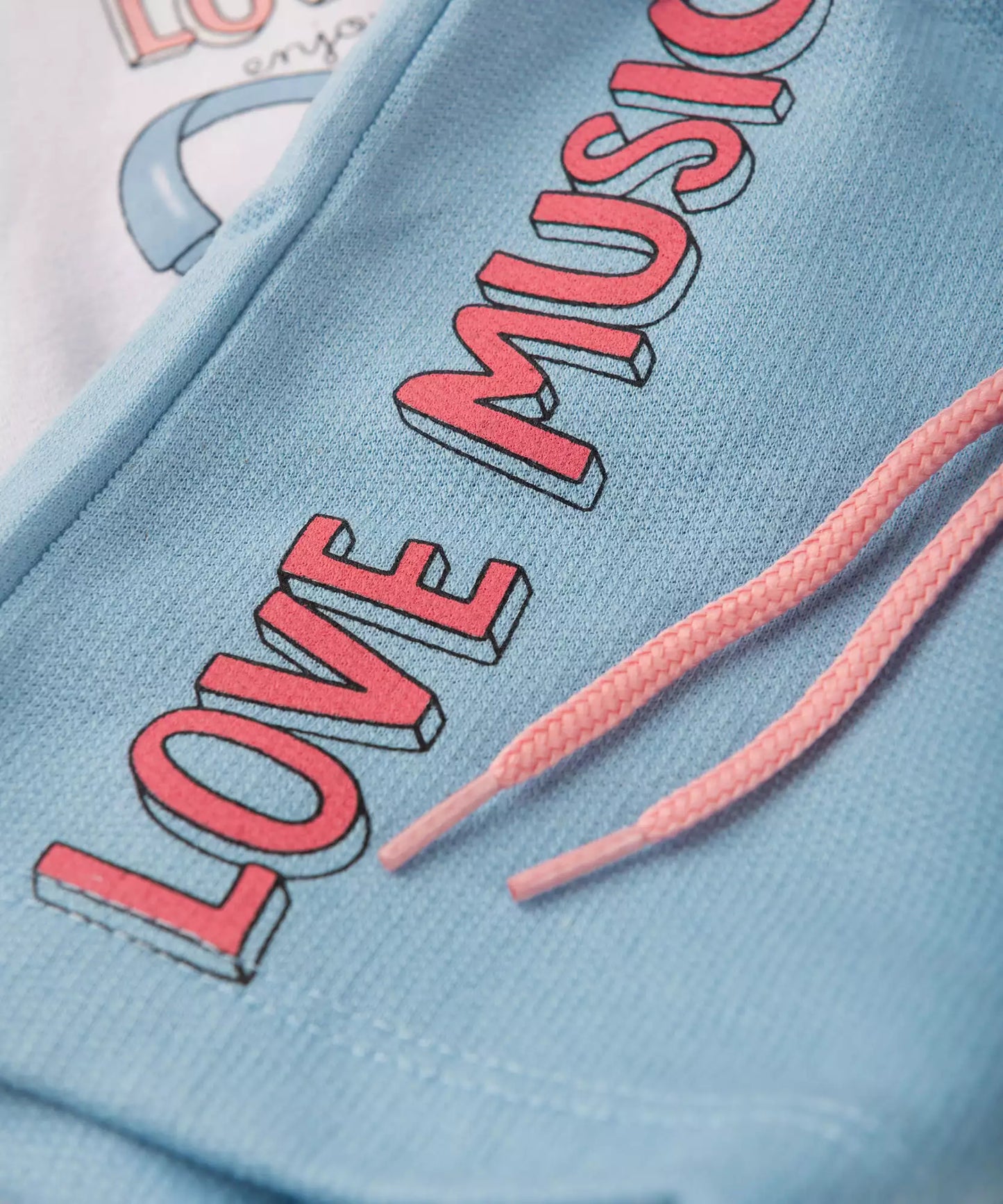 Conjunto de Verão para Menina Love Branco