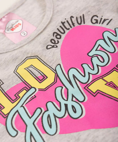 Conjunto de Verão para Menina Love Mescla