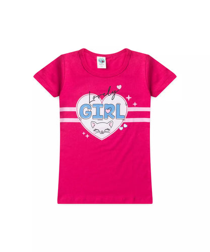 Conjunto de Verão para Menina Lovely Girl Pink