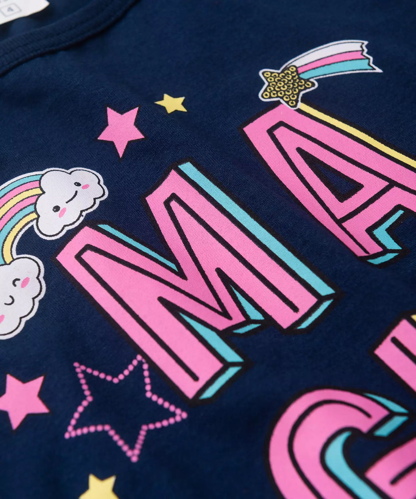 Conjunto de Verão para Menina Magic Marinho