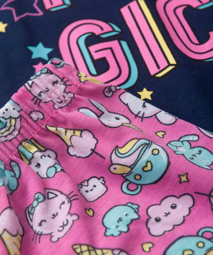 Conjunto de Verão para Menina Magic Marinho