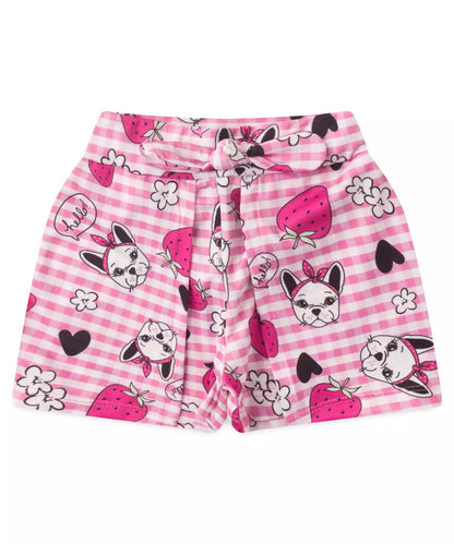 Conjunto de Verão para Menina Morangos Rosa