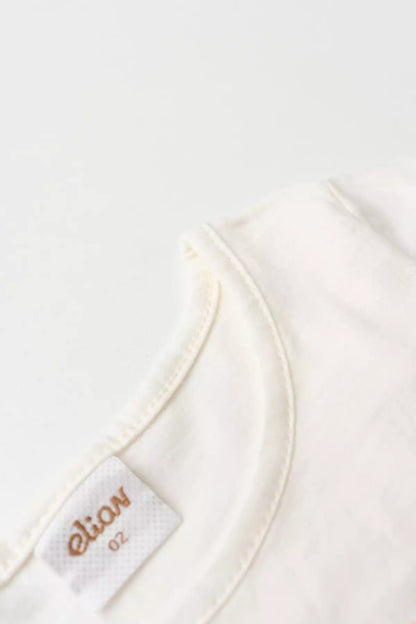 Conjunto de Verão para Menina Patins Marfim