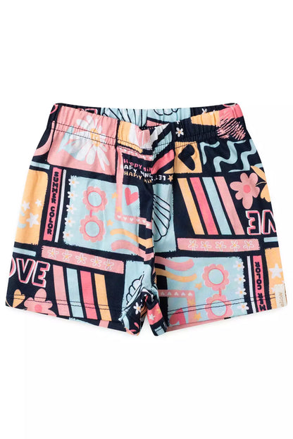 Conjunto de Verão para Menina Patins Marfim