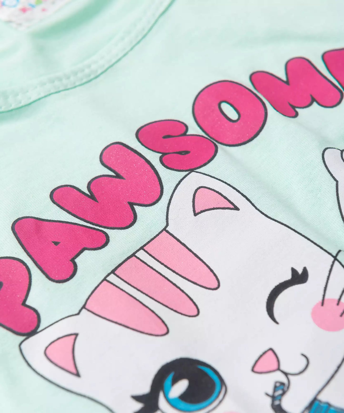 Conjunto de Verão para Menina Pawsome Verde