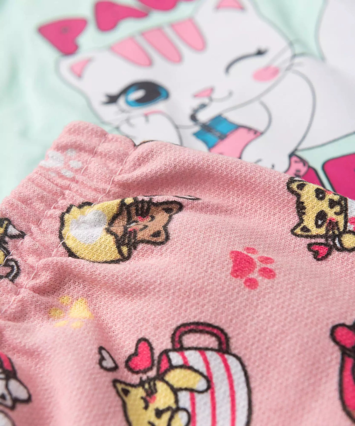 Conjunto de Verão para Menina Pawsome Verde