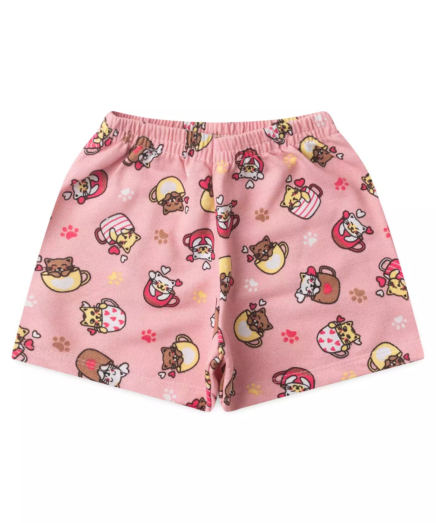 Conjunto de Verão para Menina Pawsome Verde