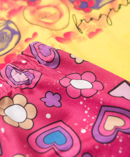 Conjunto de Verão para Menina Perfume Amarelo