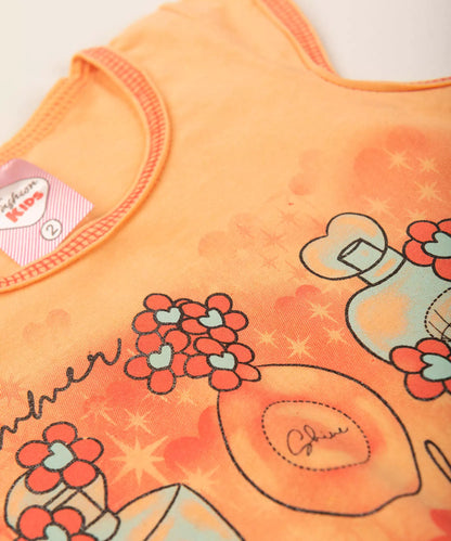 Conjunto de Verão para Menina Perfume Salmão