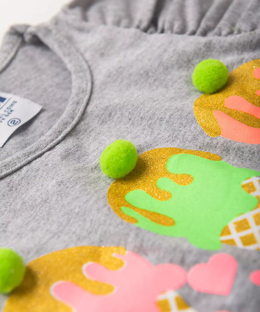 Conjunto de verão para Menina Sorvete Mescla