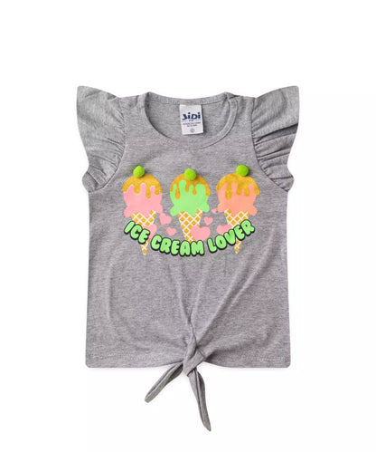 Conjunto de verão para Menina Sorvete Mescla