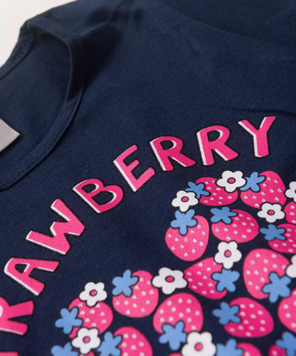Conjunto de Verão para Menina Strawberry Lovely Marinho