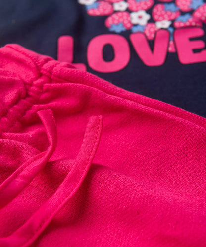 Conjunto de Verão para Menina Strawberry Lovely Marinho