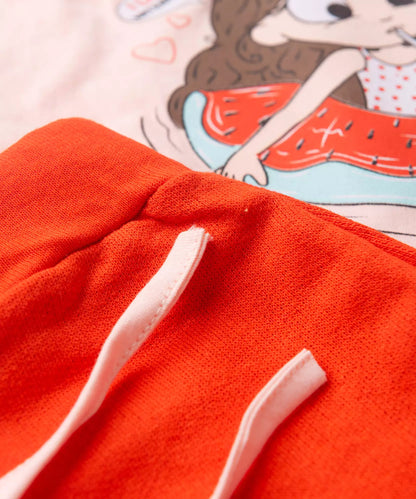 Conjunto de Verão para Menina Summer Lover Salmão