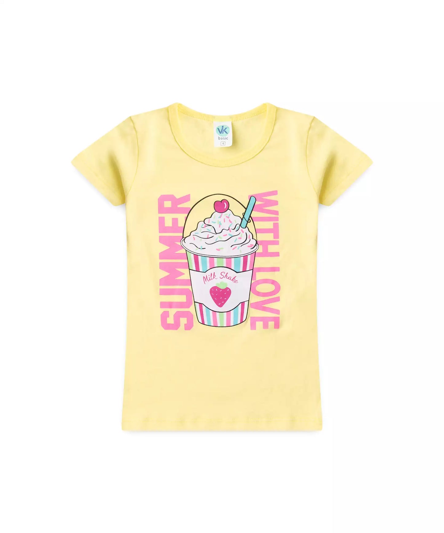 Conjunto de Verão para Menina Summer with Love Amarelo