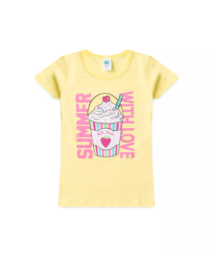 Conjunto de Verão para Menina Summer with Love Amarelo