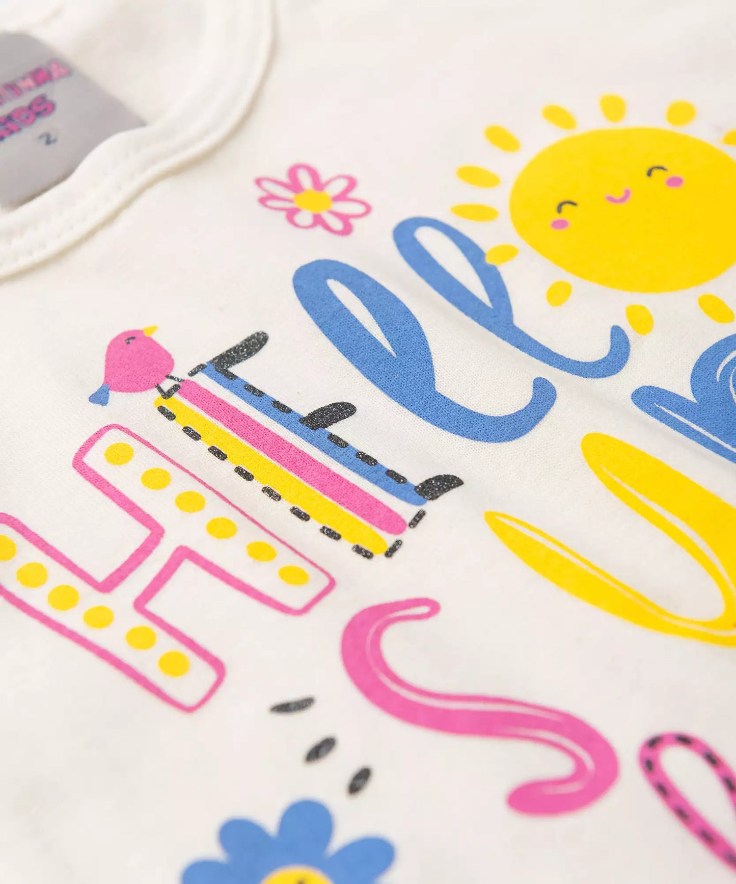 Conjunto de Verão para Menina Sun Marfim