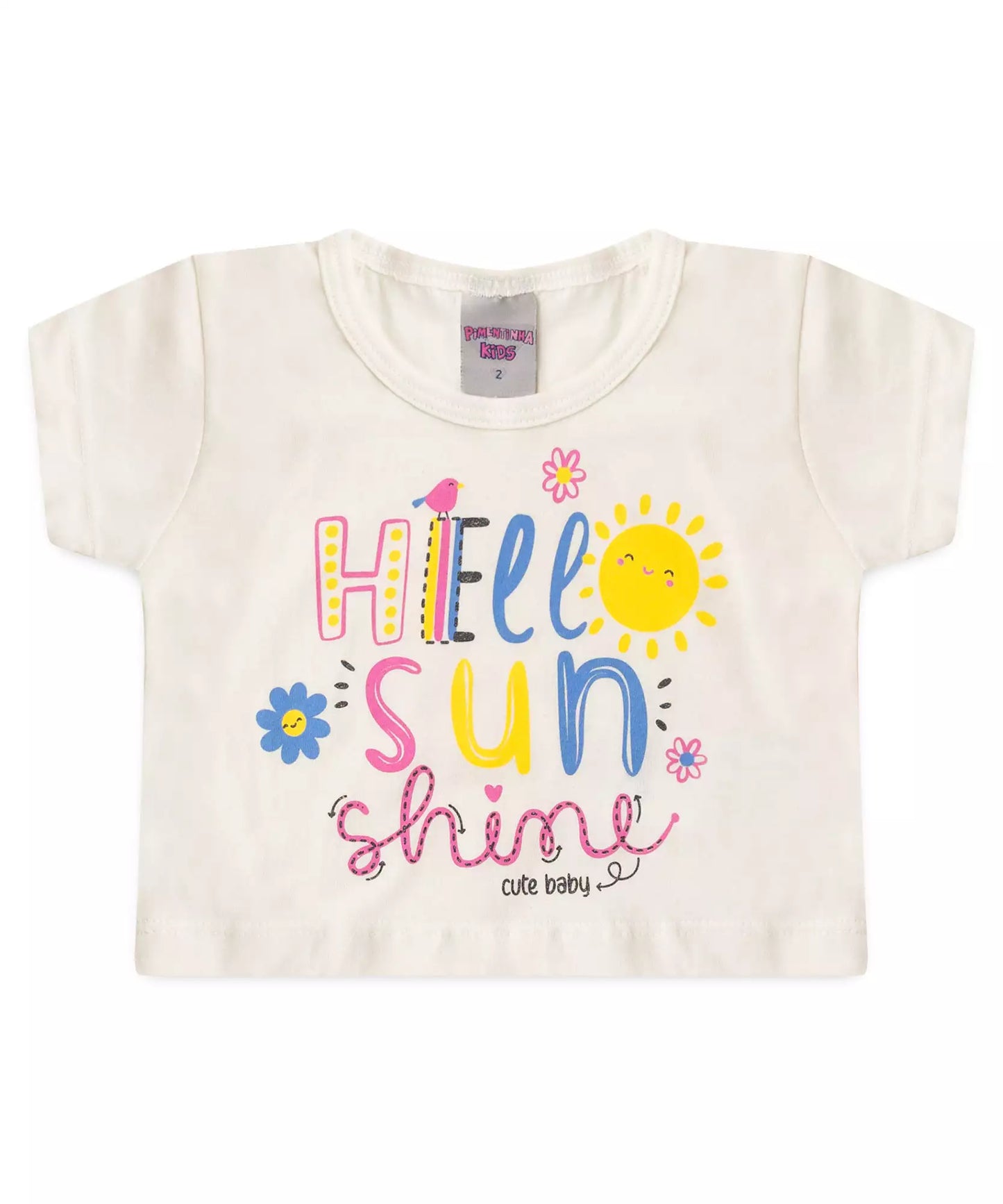 Conjunto de Verão para Menina Sun Marfim
