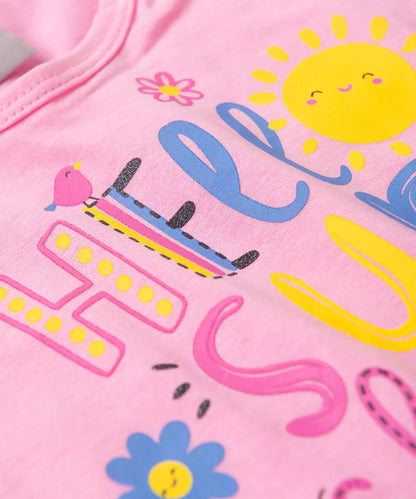 Conjunto de Verão para Menina Sun Rosa
