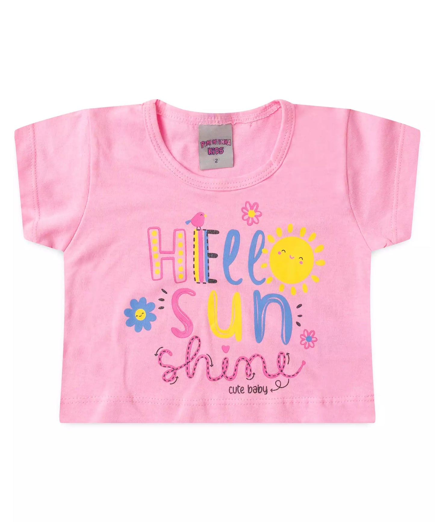 Conjunto de Verão para Menina Sun Rosa