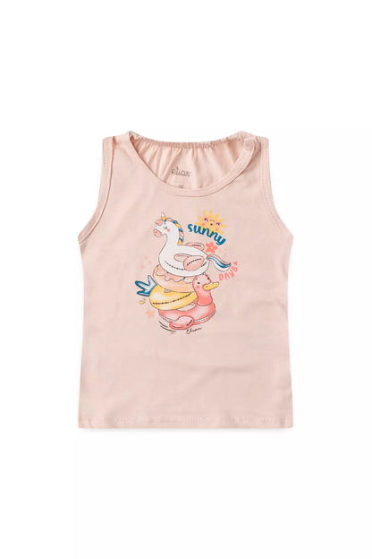 Conjunto de Verão para Menina Sunny Fun Salmão