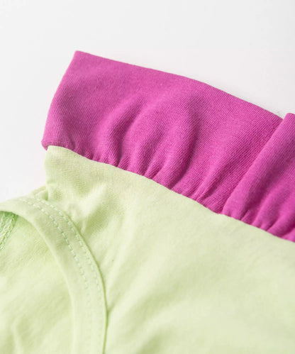 Conjunto de Verão para Menina Tigresa Verde