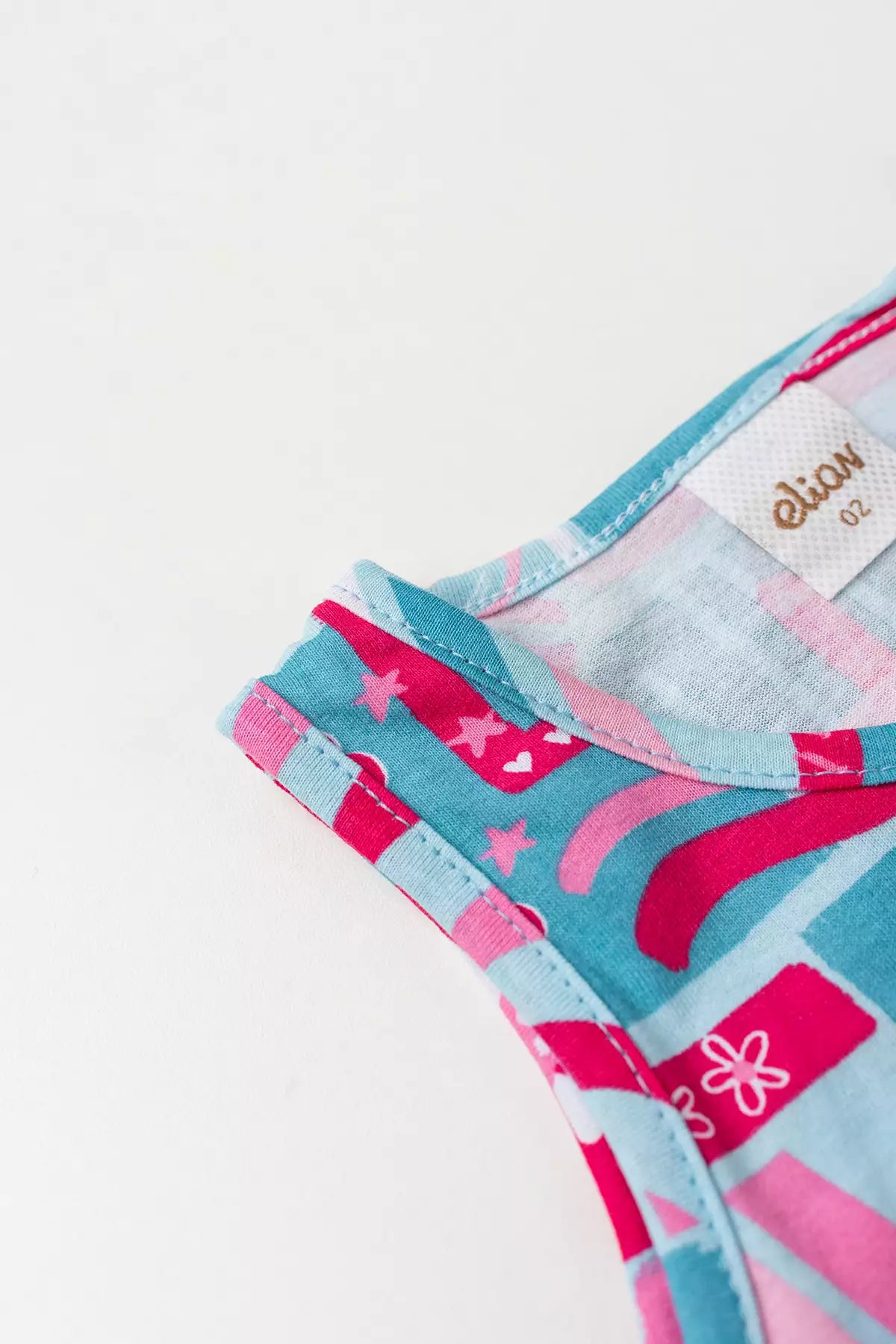 Conjunto de Verão para Menina Tropical Azul