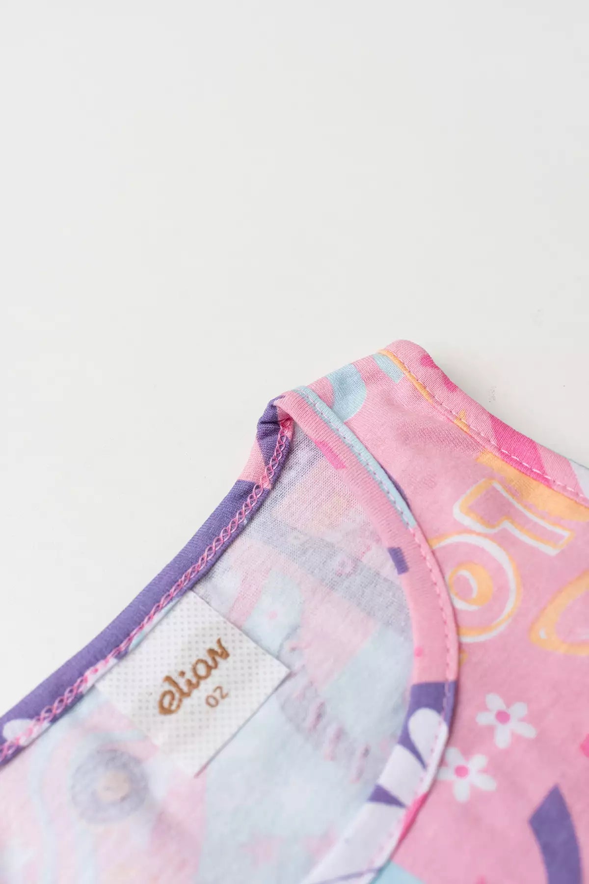 Conjunto de Verão para Menina Tropical Rosa