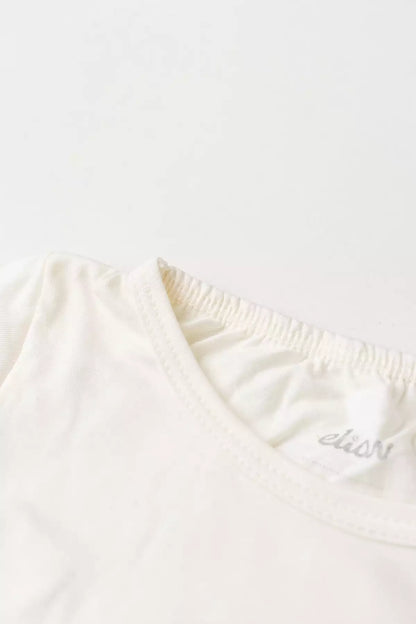 Conjunto de Verão para Menina Unicórnio Vibes Marfim