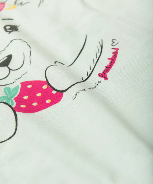 Conjunto de Verão para Menina Ursinho Carinhoso Verde