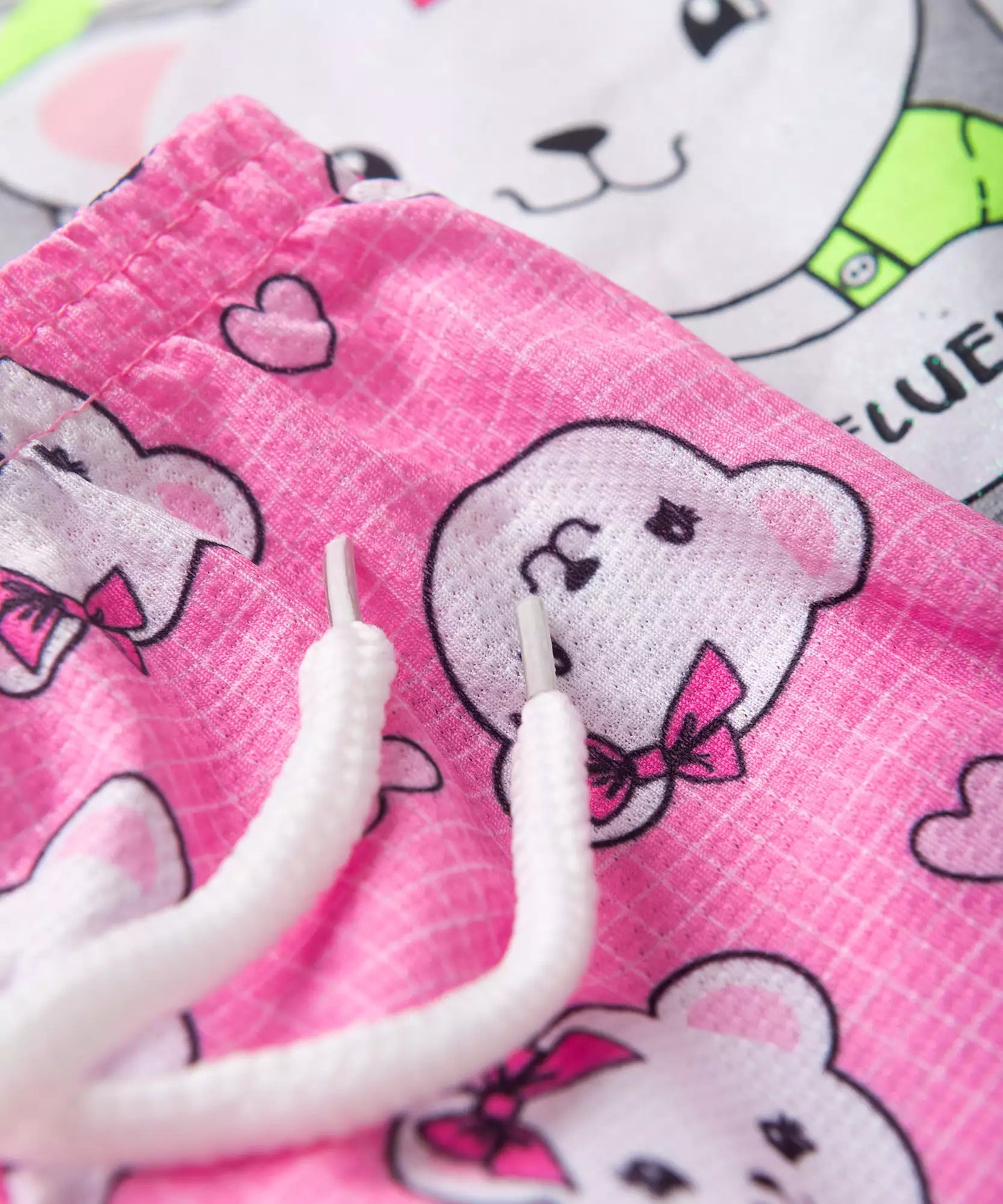 Conjunto de Verão para Menina Ursinho Mescla