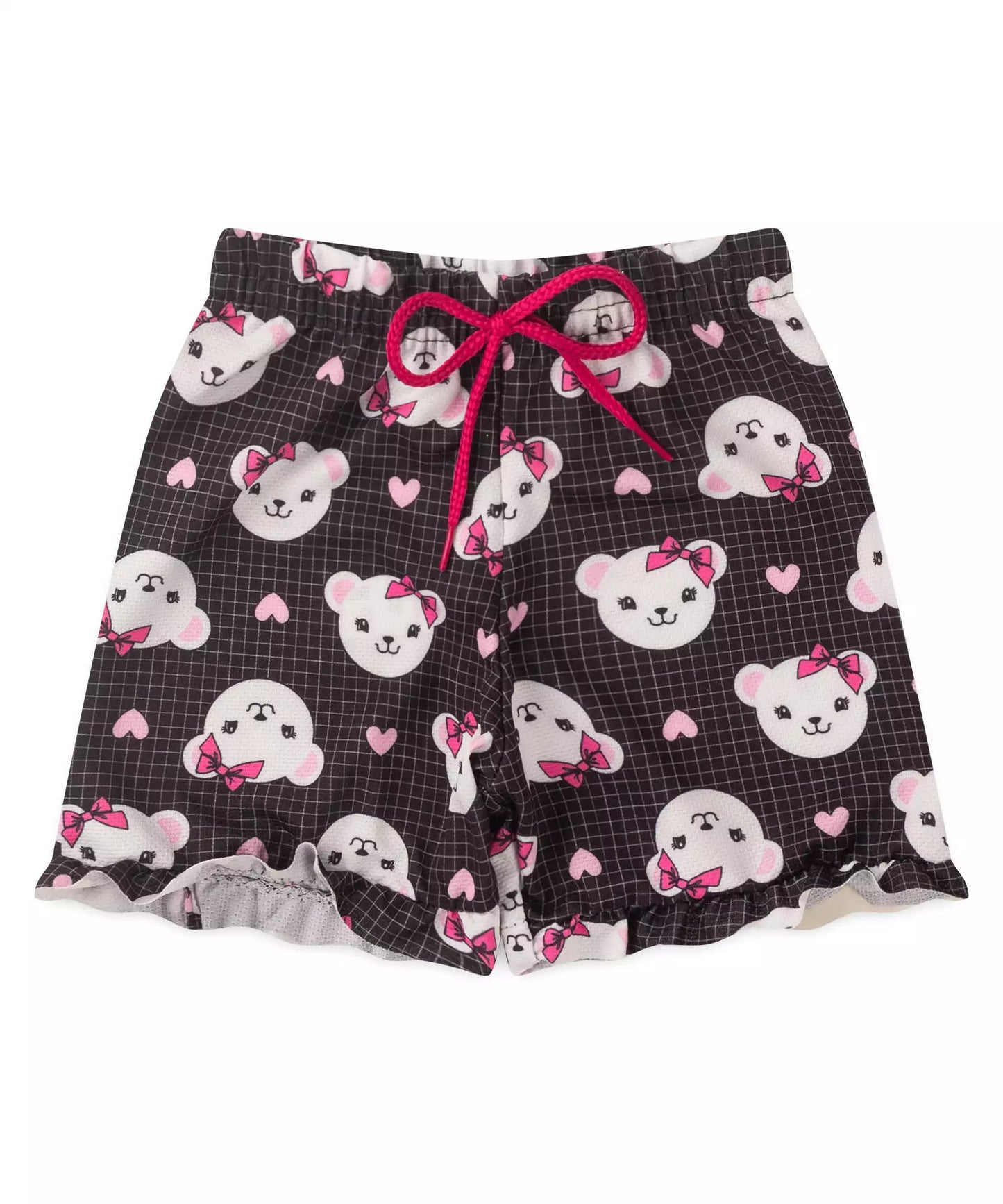 Conjunto de Verão para Menina Ursinho Pink
