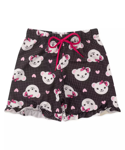 Conjunto de Verão para Menina Ursinho Pink