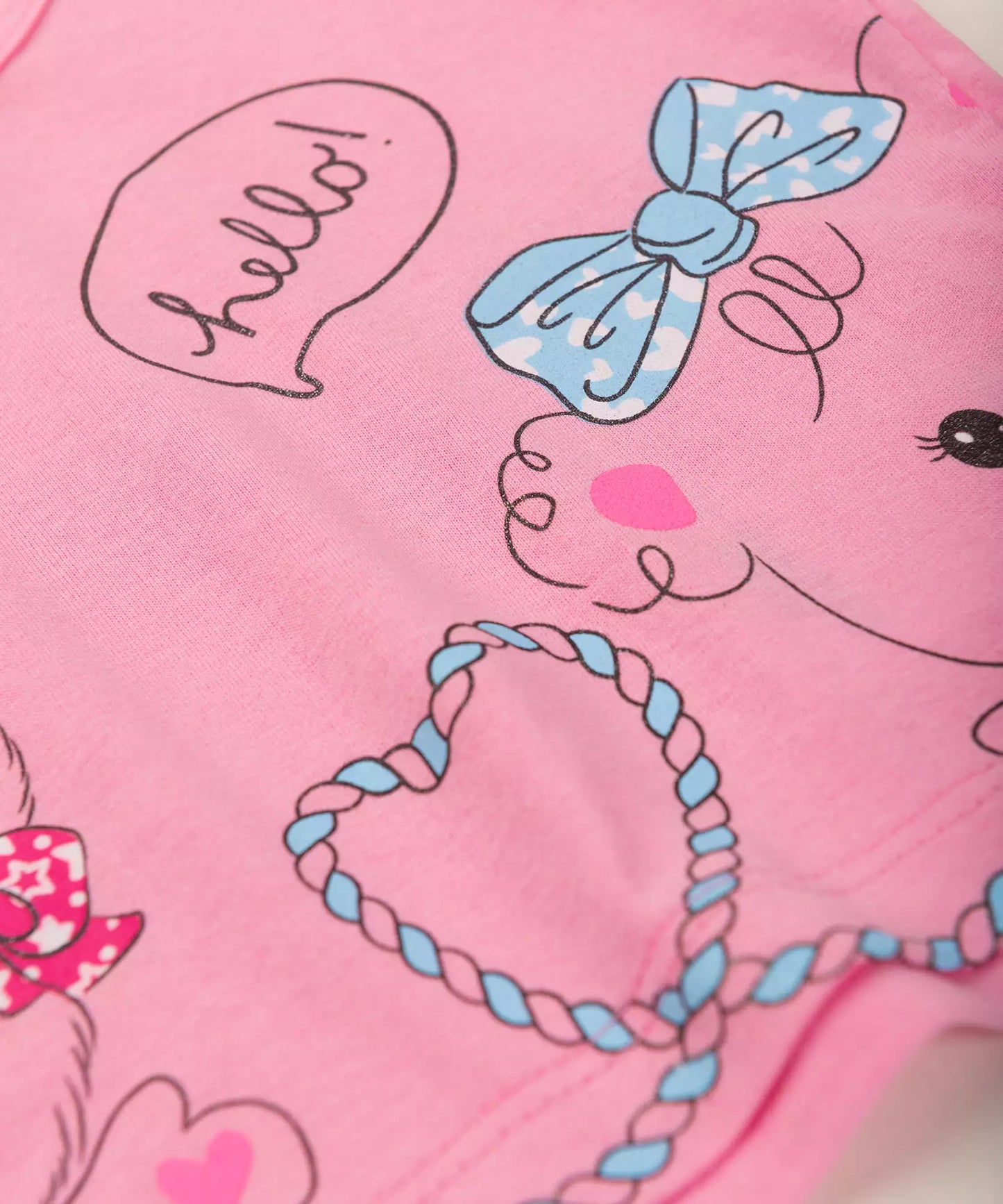 Conjunto de Verão para Menina Ursinhos Rosa