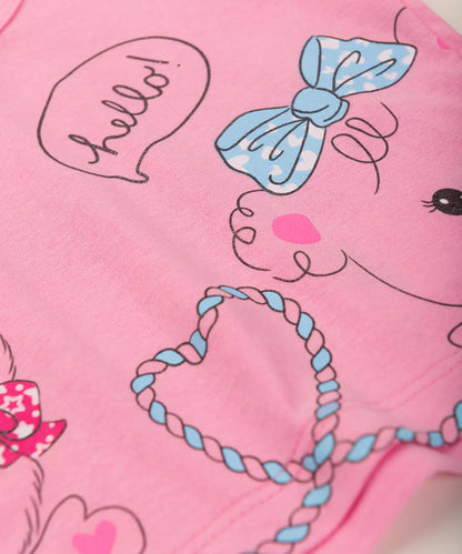 Conjunto de Verão para Menina Ursinhos Rosa